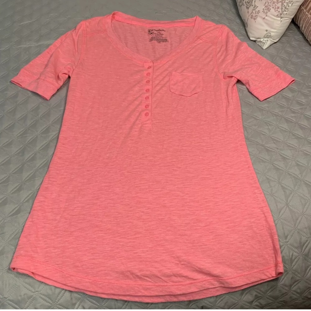 NO BOUNDARIES BUTTON UP T-SHIRT SIZE L 11-13